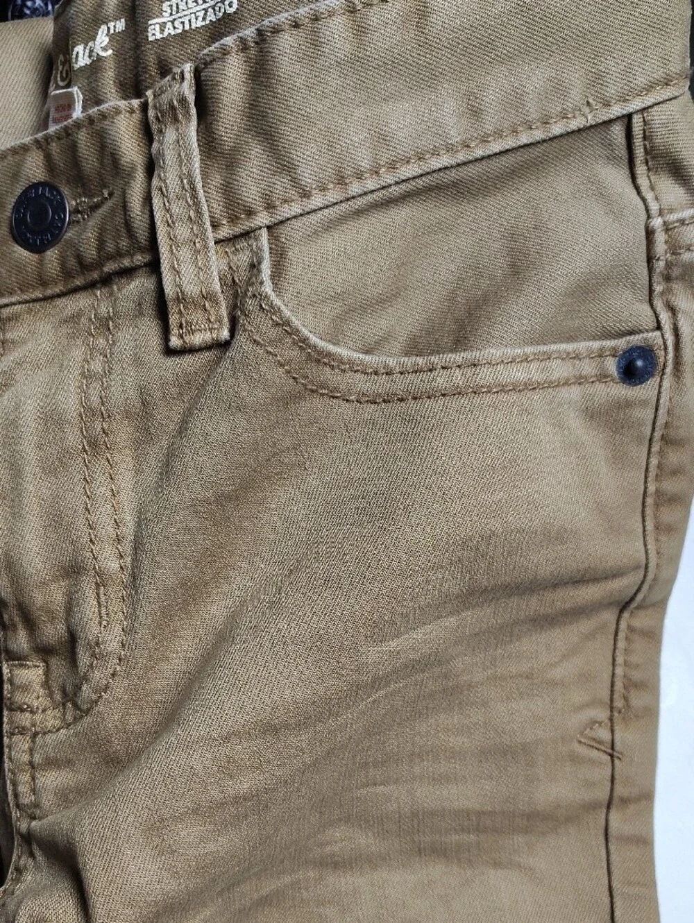 Cat & Jack Men’s Khaki Slim Straight Jeans
